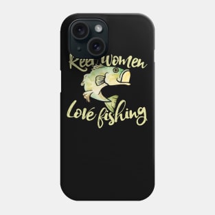 Reel women love fishing Phone Case