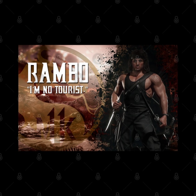 Rambo from Mortal Kombat 11 Art Print - 77211339 by Semenov