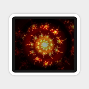 Flame Spiral - an abstraction Magnet