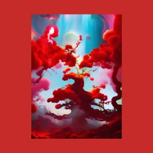 Abstract red trees T-Shirt