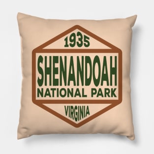 Shenandoah National Park badge Pillow