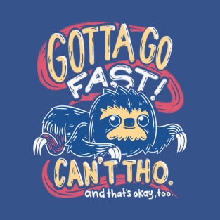 Retro Gaming Gotta Go Fast Sloth T-Shirt