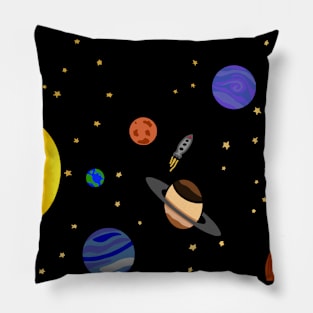 Space Scape Pillow