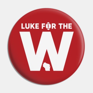 Luke for the W // Vintage Wisconsin Football Pin