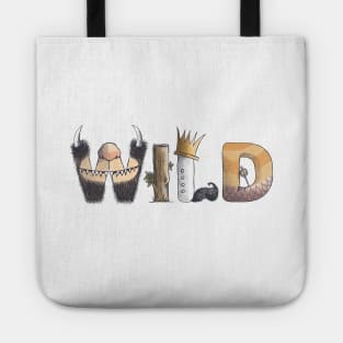 Where the wild things are typography Tote