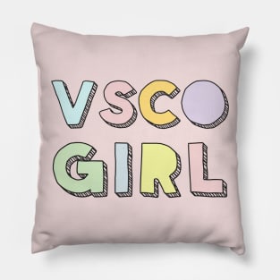 VSCO Girl /////// Typography Design Pillow