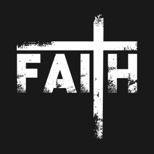 Faith Typograph Lettering Quote T-Shirt