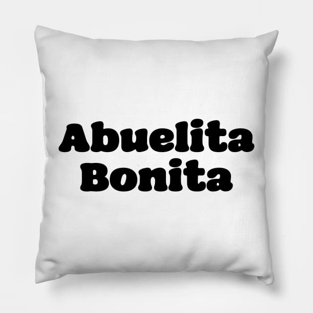 Abuelita Bonita Pillow by liviala