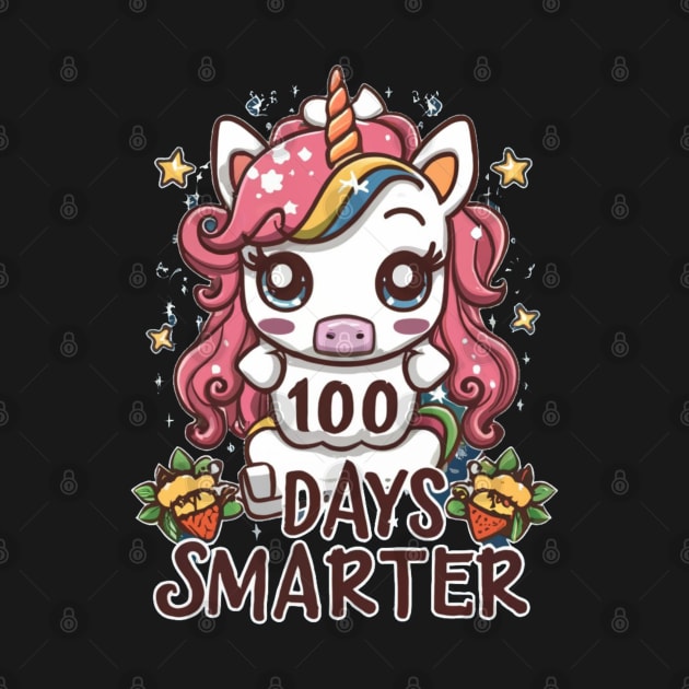 100 Days SMARTER Teacher Kids 100th Day Of School T-Shirt by RACACH