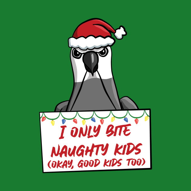 Only Bite Naughty Kids White Face Cockatiel by punkburdarts