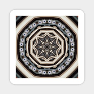 Star Flower Kaleidoscope Magnet