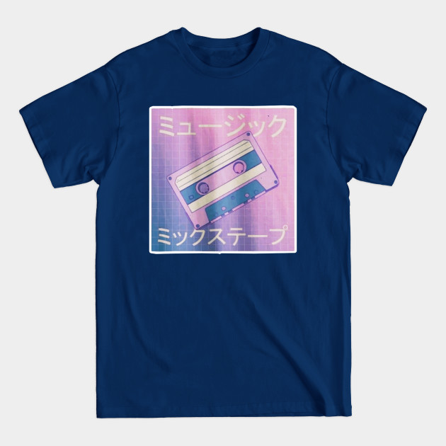 Disover Pastel Kawaii Vaporwave Aesthetics Mix Tape - Vaporwave Music - T-Shirt