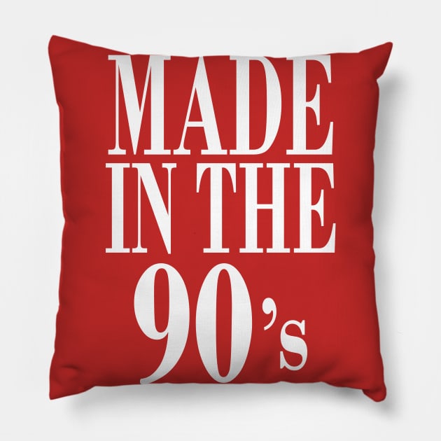 Made In The 90s Pillow by alfiegray