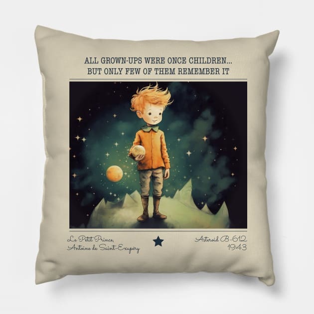 Little Prince - Le Petit Prince children's books Pillow by OutfittersAve