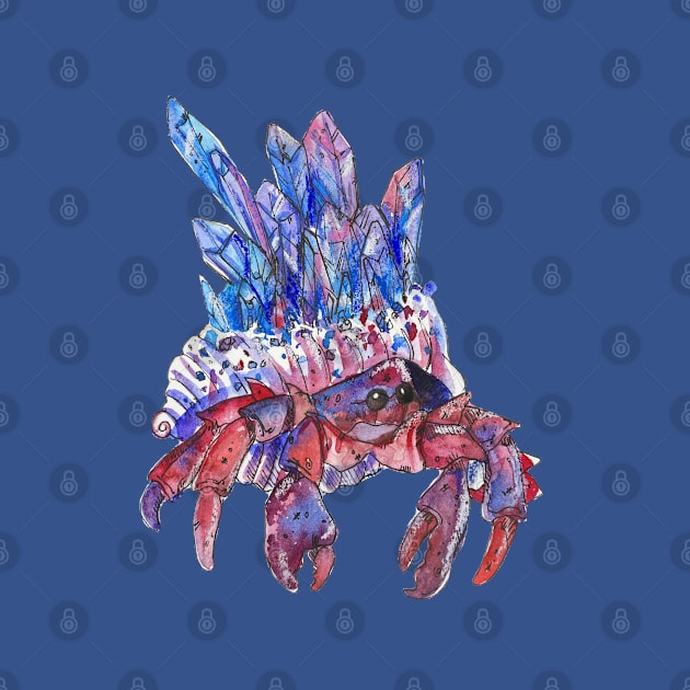 Crystal Hermit Crab by aquabun