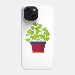 Groovy little coriander plant Phone Case