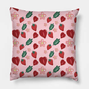 Strawberry Pattern Pillow