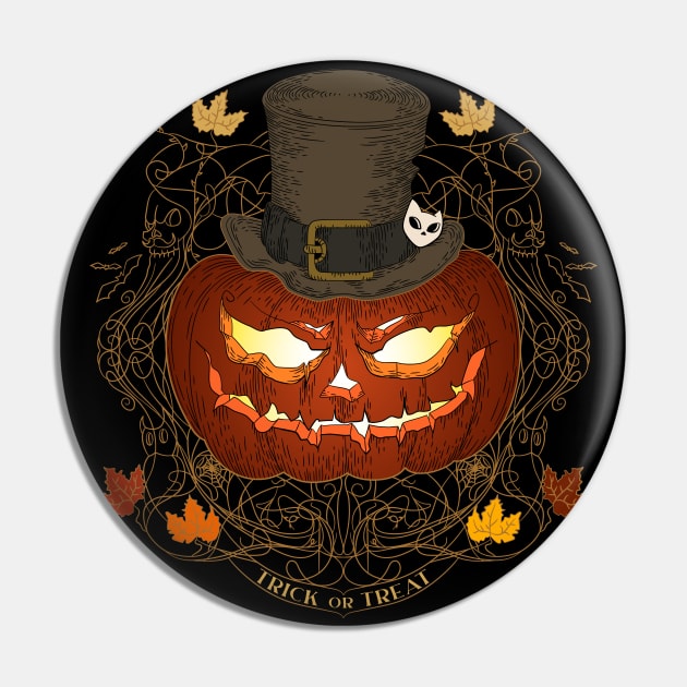 Halloween pumpkin original illustration. Jack o Lantern Trick or treat. Pin by ChrisiMM