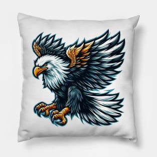 Majestic Bald Eagle Pillow