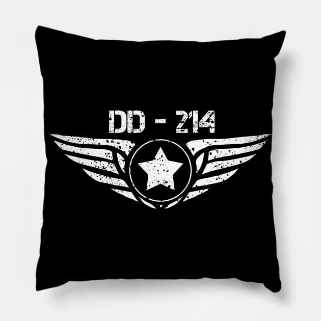 DD 214 Alumni Air Force Soldier Pillow by A Comic Wizard