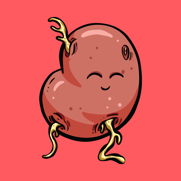 Potato People! Cartoon Red Potato Garden Tips Toons by Garden Tips Toons