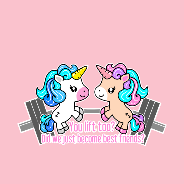 Unicorn fitness friends by TimAddisonArt