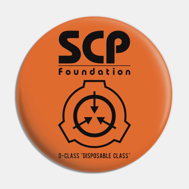 SCP D-Class - black Pin by HtCRU