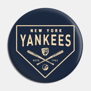 Yankees Home Base by  Buck Tee Pin