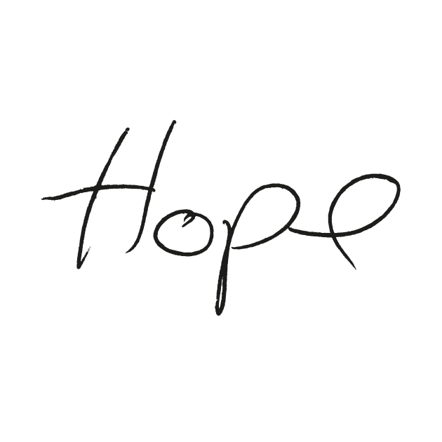 Hope - Matt Cohen Handwriting - black font by MeowOrNever