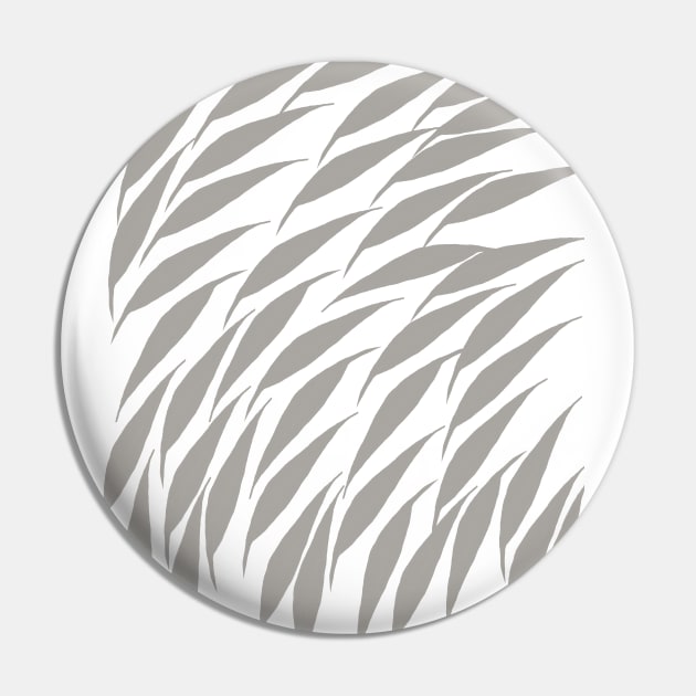 Grey Leaf Pattern Pin by jen28