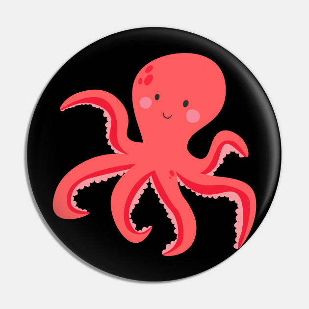 Cartoon Octopus Cute Octopus Graphic Octopus Clipart Marine Biology Pin Teepublic