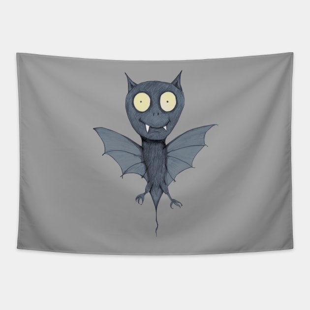 Cute bat monster Tapestry by Bwiselizzy
