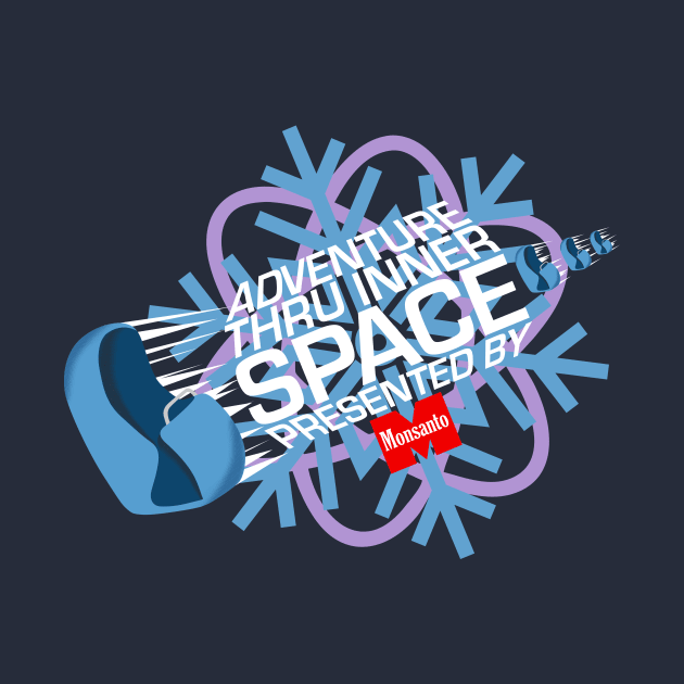 Adventure Thru Inner Space Vintage Logo by DizDefunct