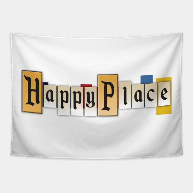 Happy Place (Land Edition) Tapestry by PrinceHans Designs