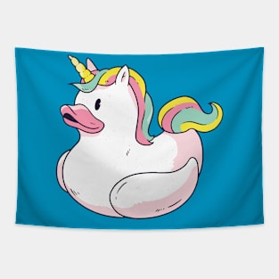 Cute Unicorn Rubber Ducky Tapestry