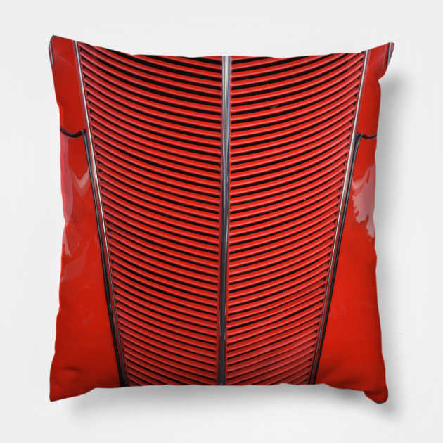 Classic Car Grill Pillow by Rob Johnson Photography
