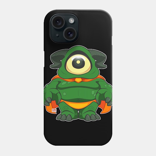 Green Cyclops Phone Case by MrHinkleDraws