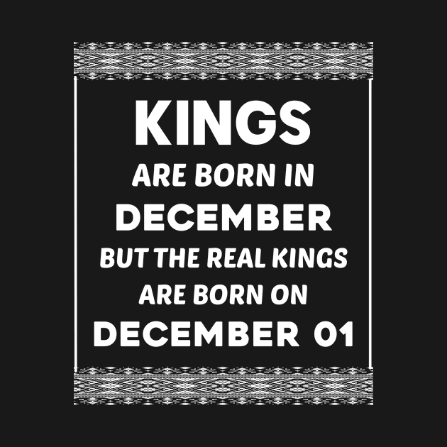 Birthday King White December 01 1st by blakelan128