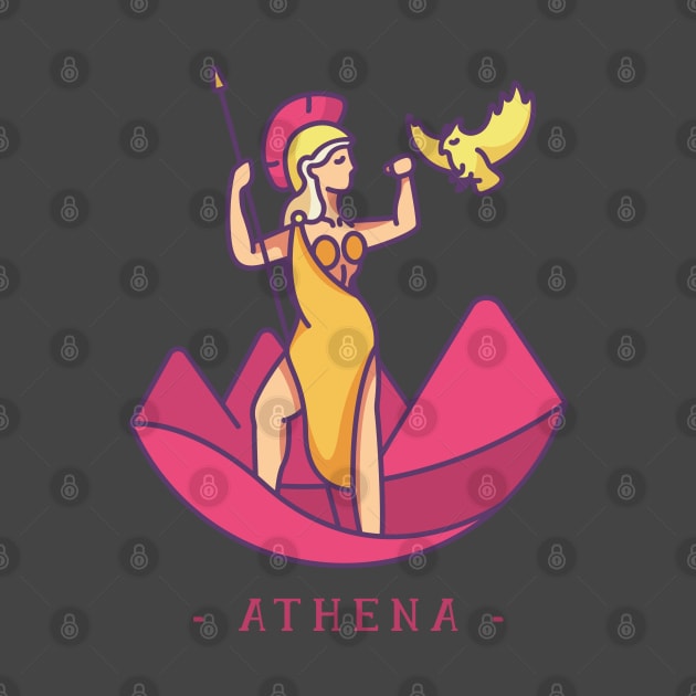 Athena Greek Mythology by MimicGaming