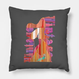 Cat Retro Vintage Birthday Gift For Women Pillow