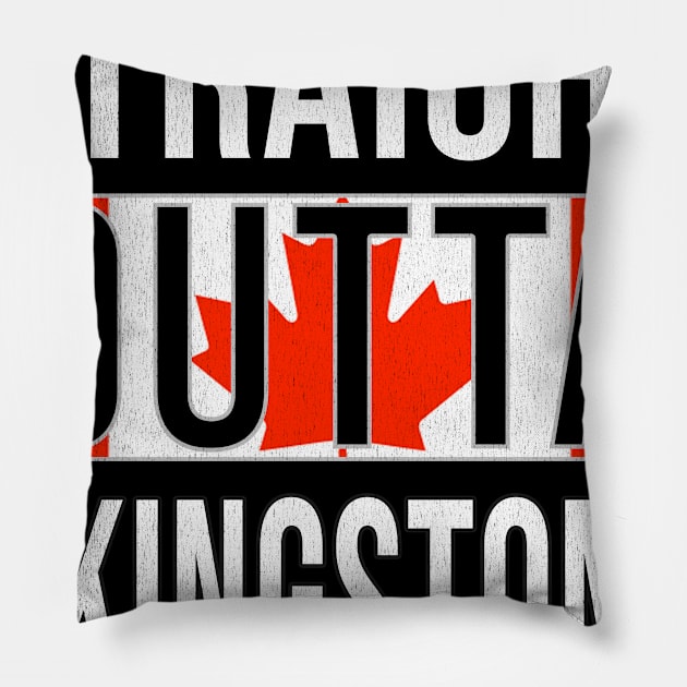 Straight Outta Kingston - Gift for Canadian From Kingston Ontario Pillow by Country Flags