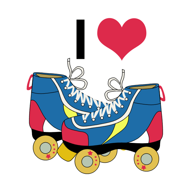 I heart Roller Skates by KathrinLegg
