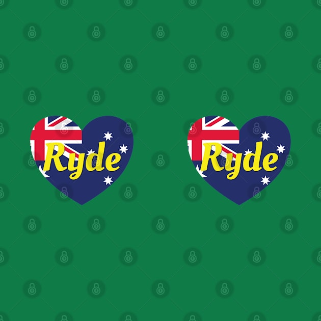 Ryde NSW Australia Australian Flag Heart by DPattonPD