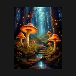 Magical Mushroom Enchanted Forest T-Shirt