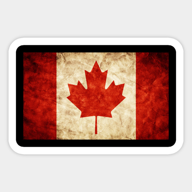 Vintage Canadian Pride Canada Flag Canada Flag Sticker Teepublic