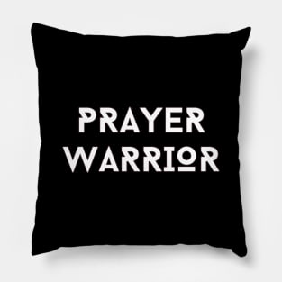 Prayer Warrior | Christian Typography Pillow