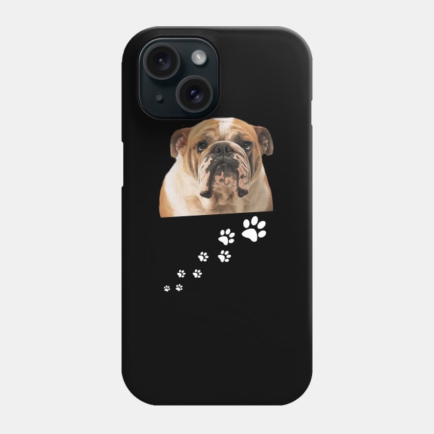 Personal Stalker Funny Bulldog Phone Case by Terryeare