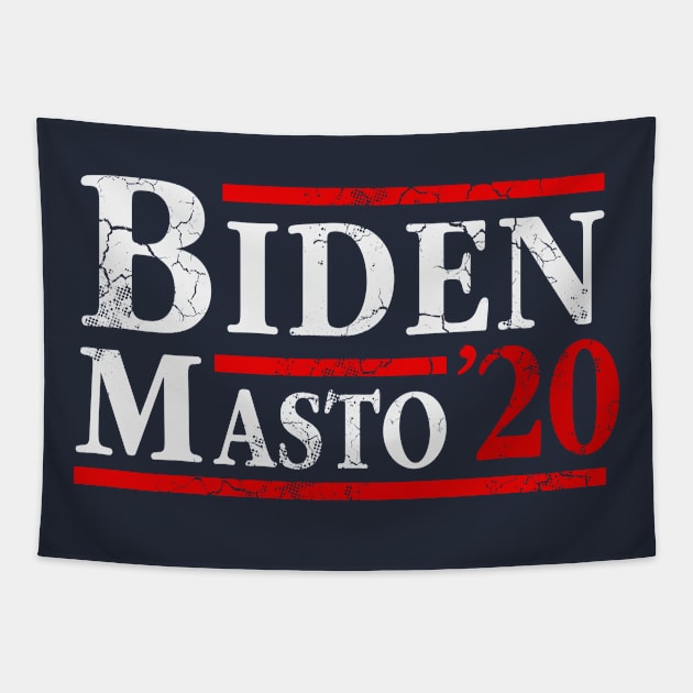 Joe Biden Catherine Cortez Masto 2020 Democrat Tapestry by E