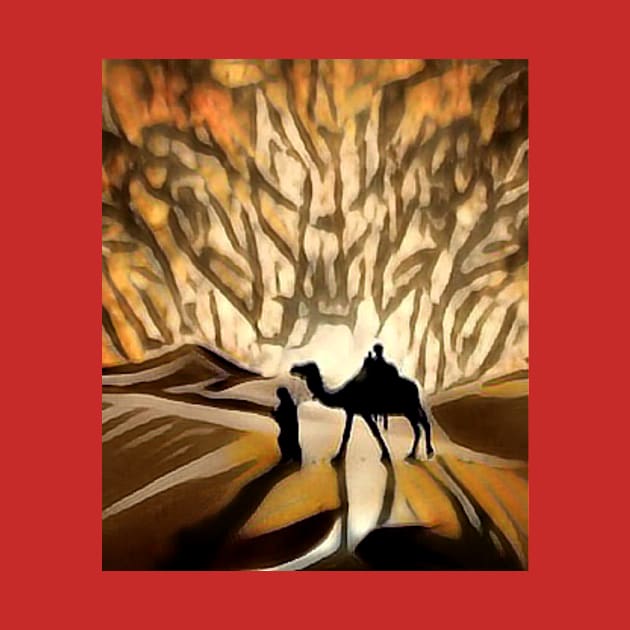 Saharan desert camel (silhouette) by PersianFMts