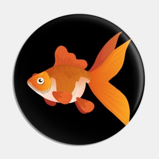 Plastic Goldfish Pin